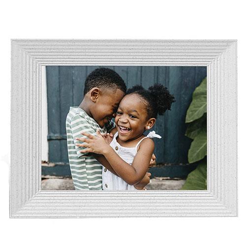 Aura Mason 9-inch Digitial Photo Frame in White Product Image (Primary)