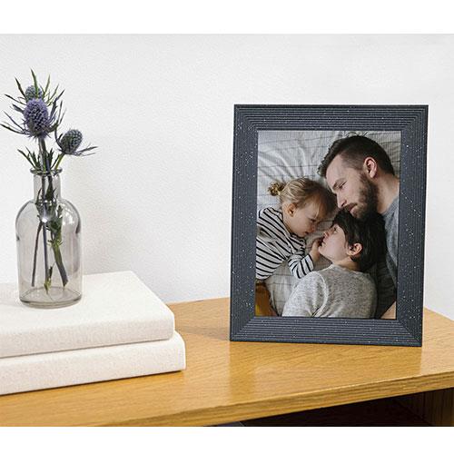 Mason Luxe 9.7-inch Digital Photo Frame in Pebble Product Image (Secondary Image 4)