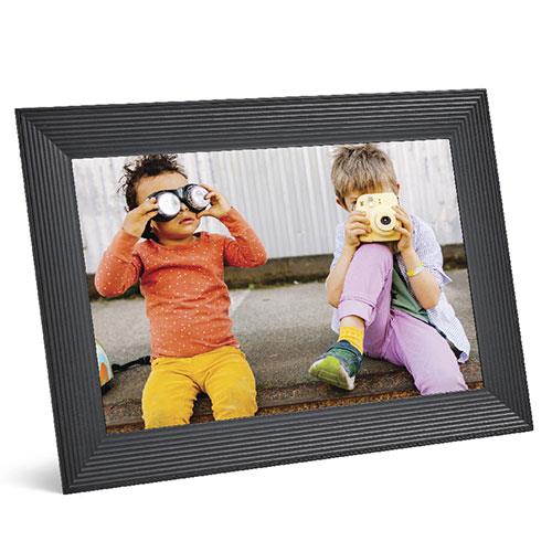Carver 10.1-inch Digital Photo Frame in Gravel Product Image (Primary)