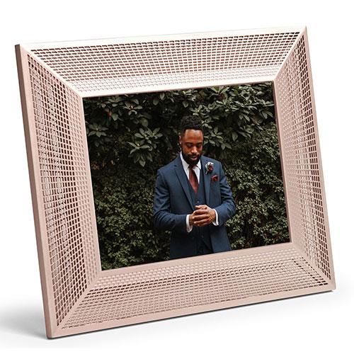 Smith 9.7-inch Digital Photo Frame in Platinum Rose Product Image (Secondary Image 1)