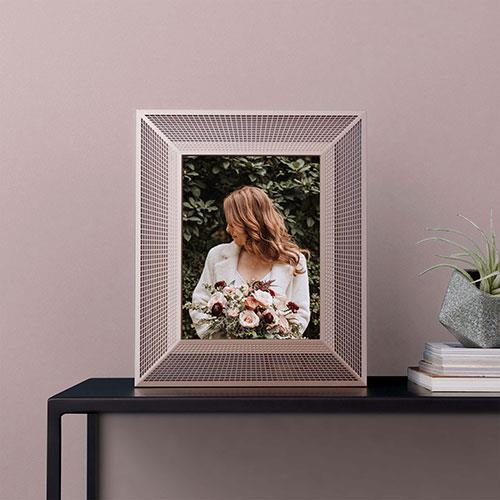 Smith 9.7-inch Digital Photo Frame in Platinum Rose Product Image (Secondary Image 4)