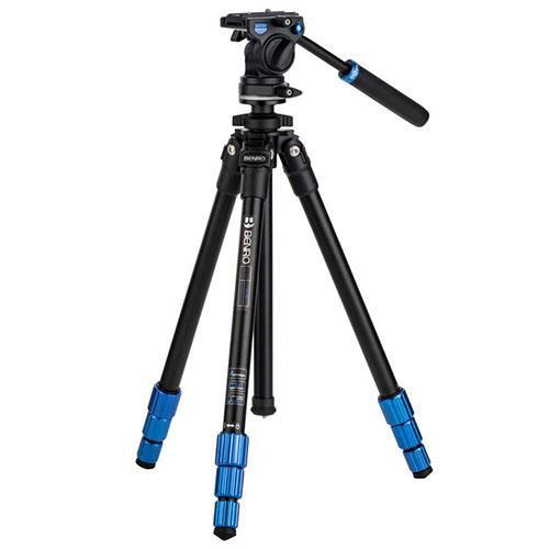 Slim Aluminium Video Tripod with S2CSH Head - Open Box Product Image (Primary)