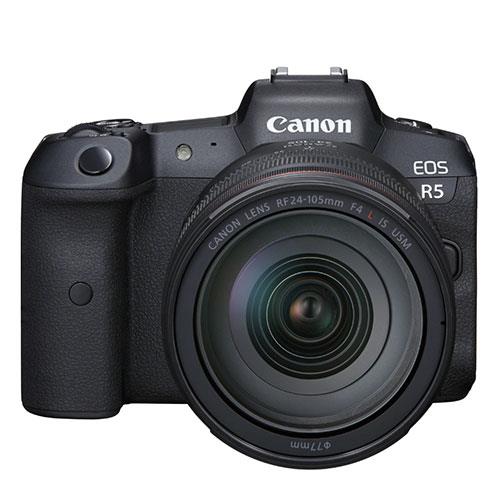 EOS R5 Mirrorless Camera with RF 24-105mm f/4 lens  Product Image (Primary)