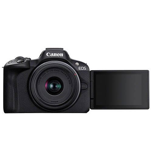 EOS R50 Mirrorless Camera in Black with RF-S 18-45mm Lens - Open Box Product Image (Secondary Image 2)