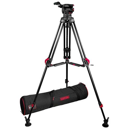 Focus 10 Fluid Head with Red Lock Aluminium Tripod and Mid-level Spreader Kit Product Image (Primary)