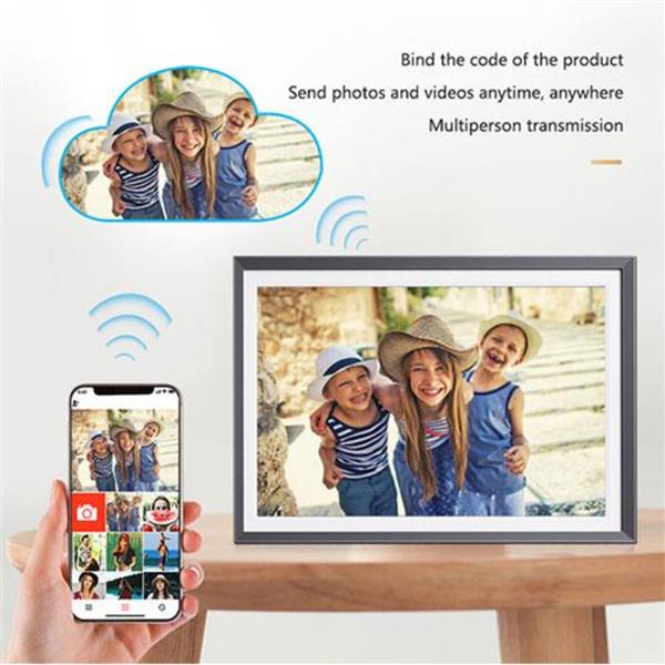 10.1-inch Black Digital Photo Frame with Wi-Fi Product Image (Secondary Image 2)