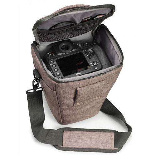 Malaga Action 300 Camera Bag in Brown Product Image (Secondary Image 1)