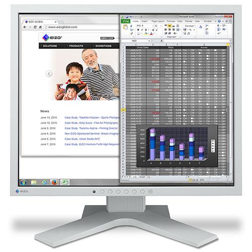 FlexScan S1934 19-inch Square LCD Monitor in Grey Product Image (Primary)