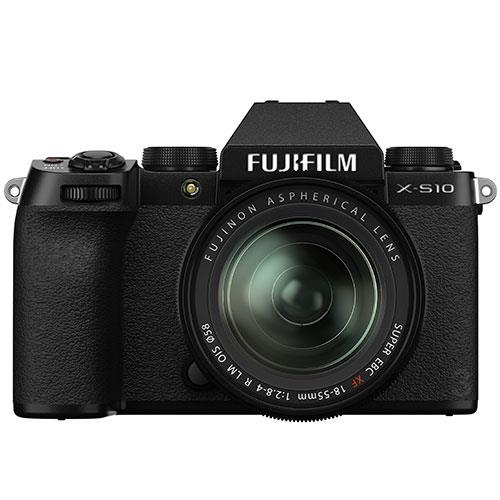 X-S10 Mirrorless Camera in Black with XF18-55mm Lens Product Image (Primary)