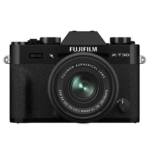 X-T30 II Mirrorless Camera in Black with XC15-45mm Lens Product Image (Primary)