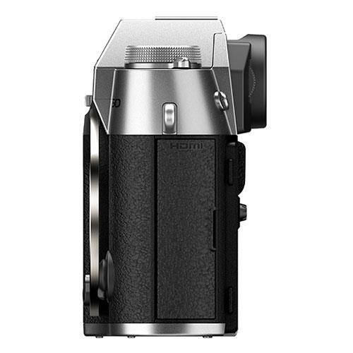 X-T50 Mirrorless Camera Body in Silver Product Image (Secondary Image 5)