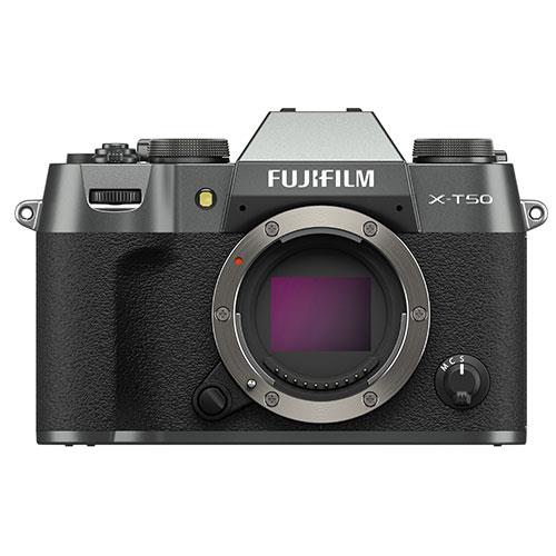 X-T50 Mirrorless Camera Body in Charcoal Silver Product Image (Primary)