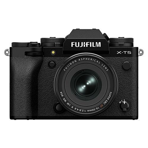 X-T5 Mirrorless Camera in Black with XF16-50mm F2.8-4.8 R LM WR Lens Product Image (Primary)