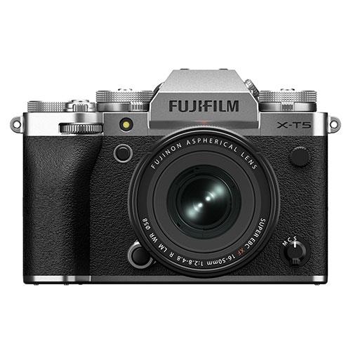 X-T5 Mirrorless Camera in Silver with XF16-50mm F2.8-4.8 R LM WR Lens Product Image (Primary)