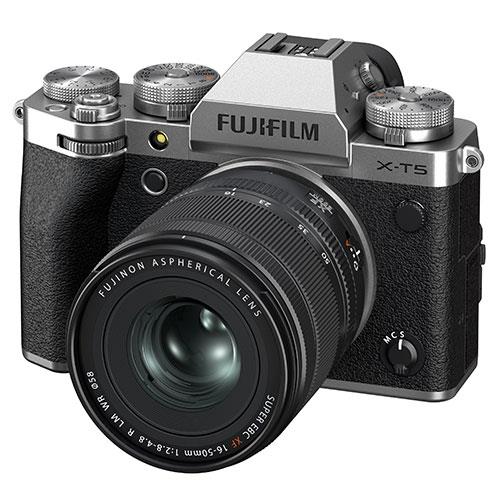 X-T5 Mirrorless Camera in Silver with XF16-50mm F2.8-4.8 R LM WR Lens Product Image (Secondary Image 1)