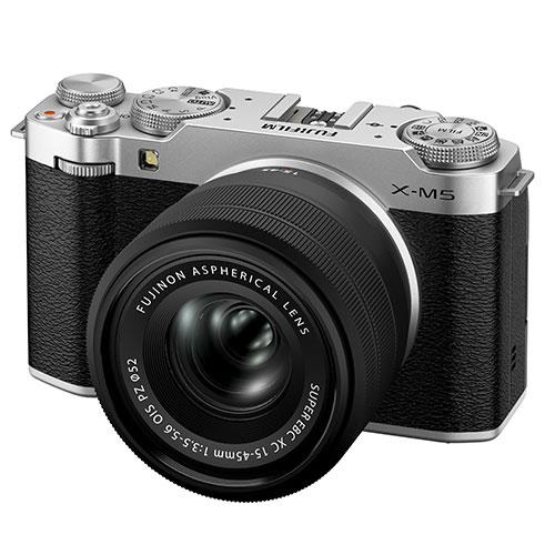 X-M5 Mirrorless Camera in Silver with XC15-45mm Lens Product Image (Secondary Image 3)