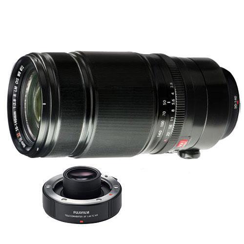 XF50-140mm f/2.8 R Lens with XF1.4x Teleconverter Product Image (Primary)