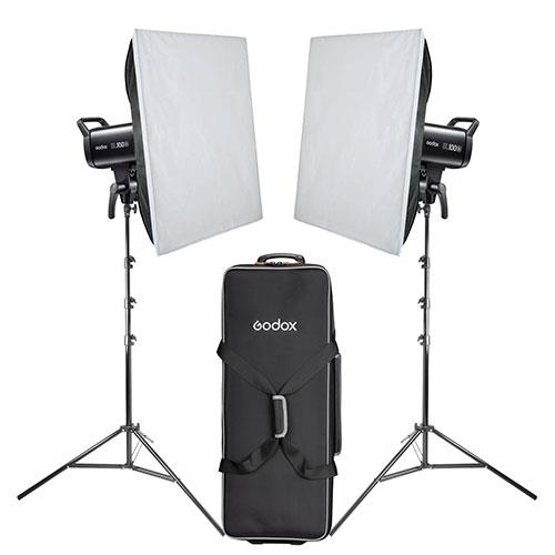 SL100Bi Twin Softbox LED Lighting Kit Product Image (Primary)