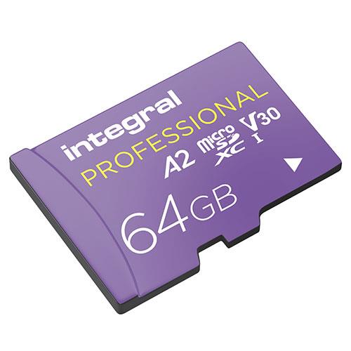 Professional 64GB MicroSD 180MB/S V30 UHS-I U3 Memory Card Product Image (Secondary Image 1)