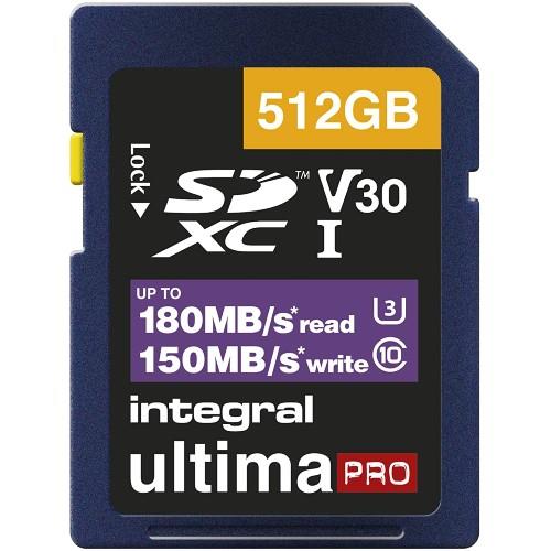 INTEGRAL 512GB UPRO X2 V30 SD Product Image (Primary)