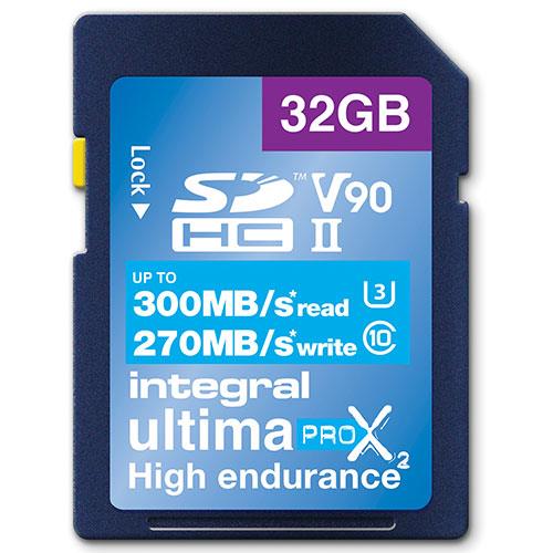 UltimaPro X2 SDXC 32GB 300MB/s V90 UHS-II Memory Card  Product Image (Primary)