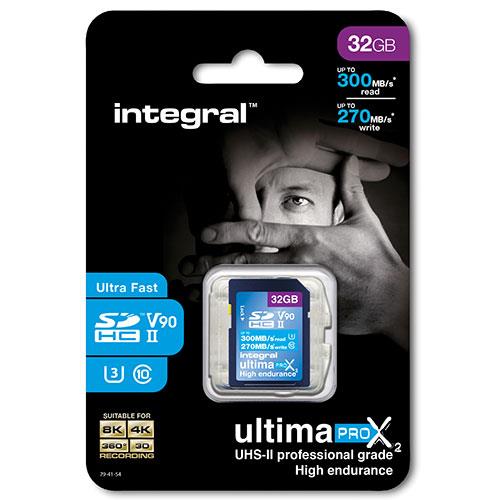 UltimaPro X2 SDXC 32GB 300MB/s V90 UHS-II Memory Card  Product Image (Secondary Image 1)