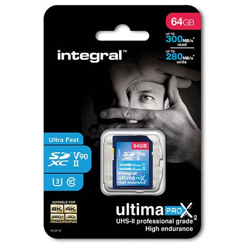 UltimaPro X2 SDXC 64GB 300MB/s V90 UHS-II Memory Card  Product Image (Secondary Image 1)