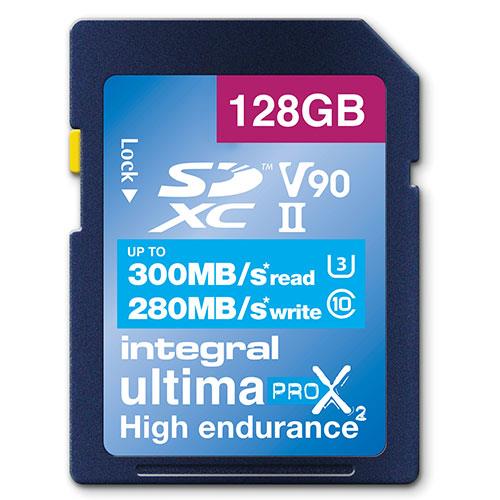 UltimaPro X2 SDXC 128GB 300MB/s V90 UHS-II Memory Card Product Image (Primary)