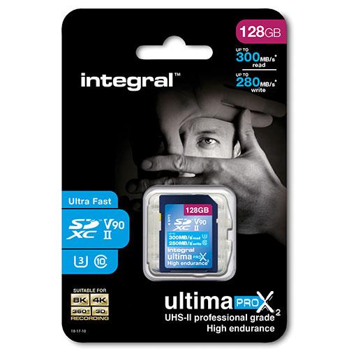 UltimaPro X2 SDXC 128GB 300MB/s V90 UHS-II Memory Card Product Image (Secondary Image 1)