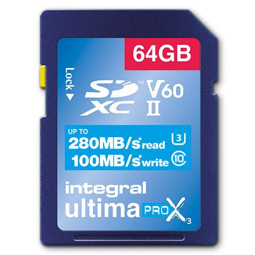 Ultimapro X3 SDXC 64GB UHS-II V60 Memory Card Product Image (Primary)