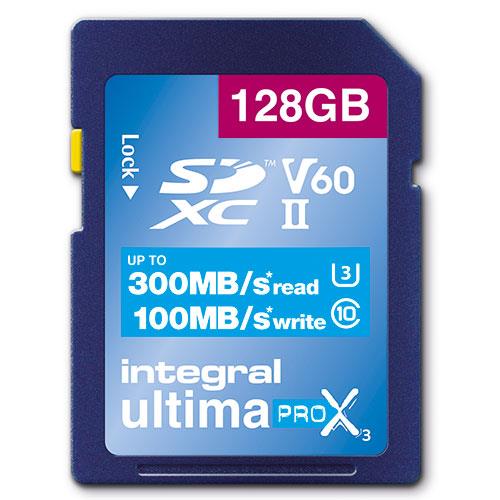 Ultimapro X3 SDXC 128GB UHS-II V60 Memory Card Product Image (Primary)