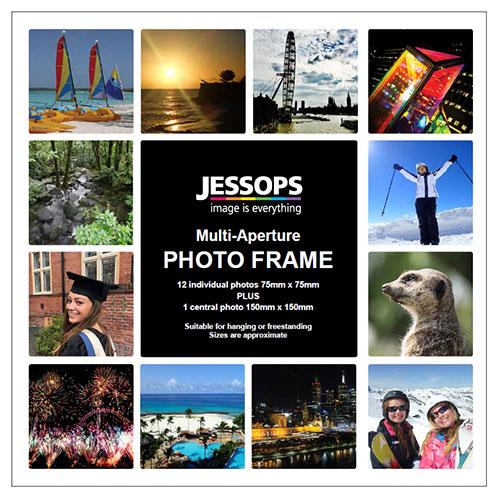 Multi-Aperture Photo Frame 12.5 x 12.5-inch in White Product Image (Primary)