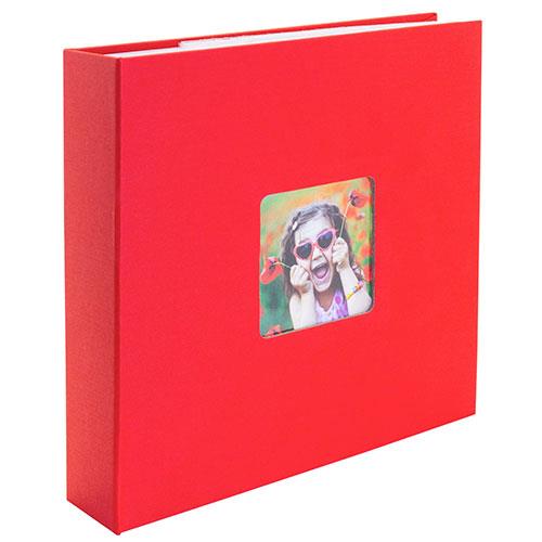 Aztec Photo Album in Red 200 Photos 6x4-inch Product Image (Secondary Image 1)