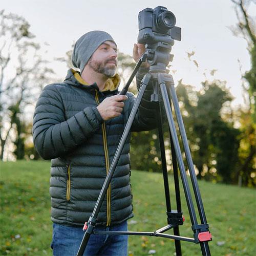 Twin Tube Lightweight Video Tripod Kit Product Image (Secondary Image 4)