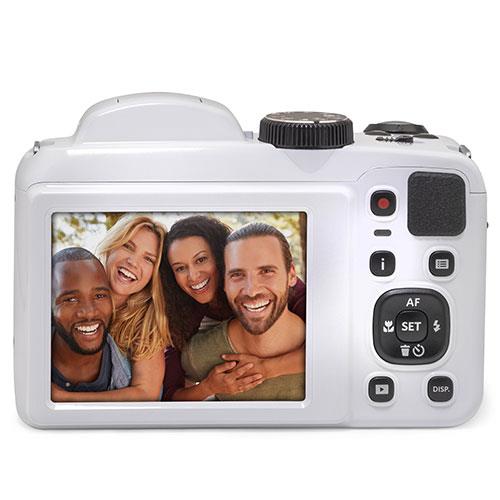 Pixpro AZ255 Bridge Camera in White Product Image (Secondary Image 1)