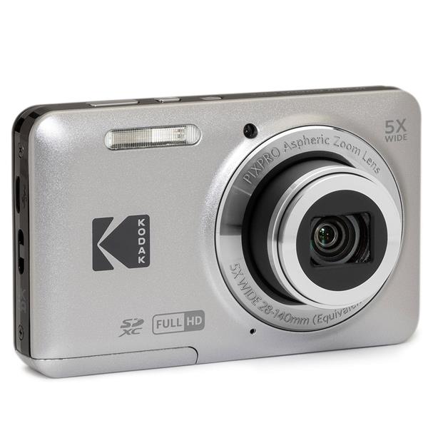 Pixpro FZ55 Digital Camera in Silver Product Image (Secondary Image 1)