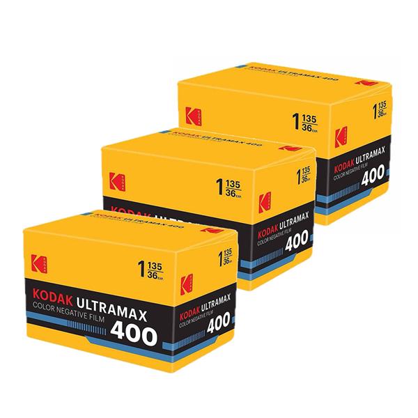 UltraMax 400 35mm Colour Film 36 Exp Pack of 3 Product Image (Primary)