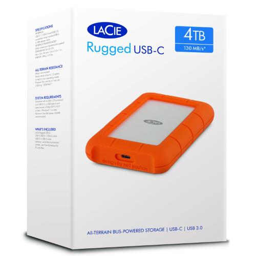 LaCie 4TB Rugged USB-C Product Image (Secondary Image 9)