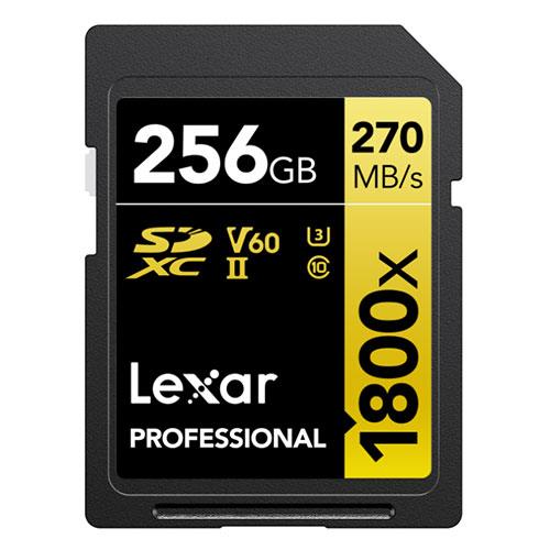 SDXC Pro Gold Series UHS-II 256GB V60 Memory Card Product Image (Primary)