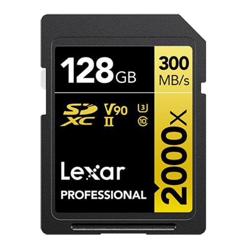 SDXC Pro Gold Series UHS-II 128GB V90 Memory Card Product Image (Primary)
