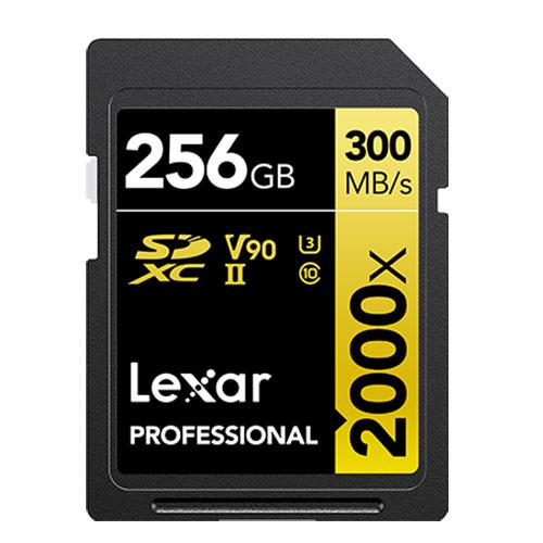 SDXC Pro Gold Series UHS-II 256GB V90 Memory Card Product Image (Primary)