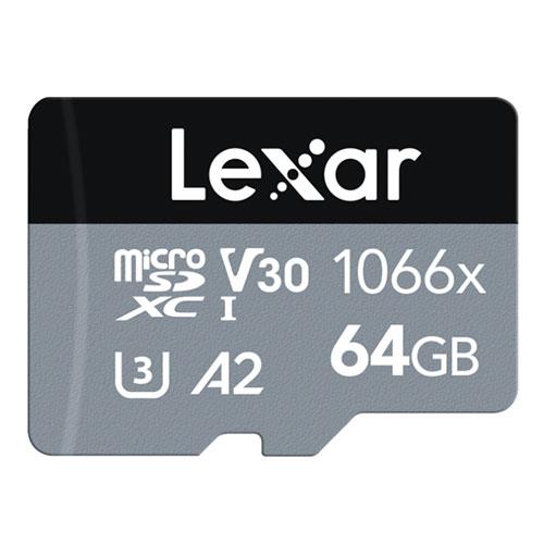 microSDXC Silver Series UHS-I V30 64GB Memory Card Product Image (Primary)