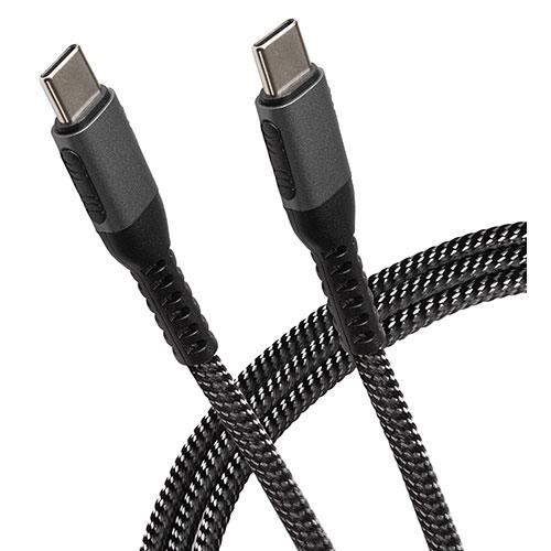 Maplin Braided USB-C to USB-C 1m Cable