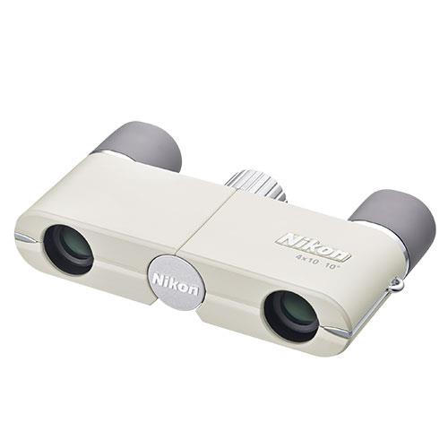 4x10 DCF Binoculars in Ivory White Product Image (Primary)