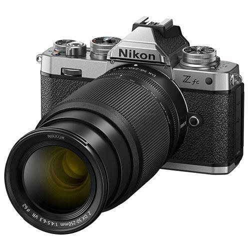 Z fc Mirrorless Camera with Nikkor Z DX 16-50mm and Z DX 50-250mm Lenses Product Image (Secondary Image 8)
