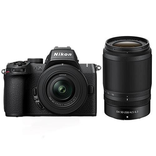 Z50II Mirrorless Camera with DX 16-50mm and 50-250mm VR Lenses Product Image (Primary)