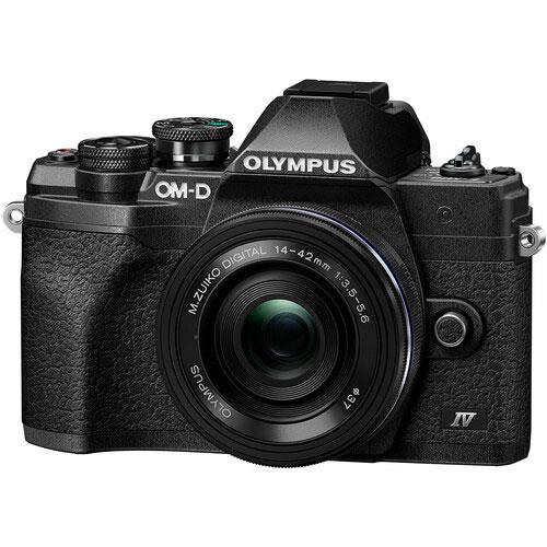 OM-D E-M10 Mark IV Mirrorless Camera in Black with 14-42mm F/3.5-5.6 Lens Product Image (Primary)