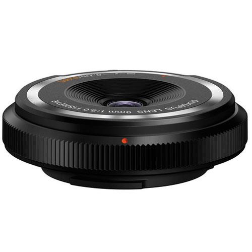 9mm f/8.0 Body Cap Lens in Black Product Image (Primary)