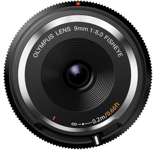 9mm f/8.0 Body Cap Lens in Black Product Image (Secondary Image 1)