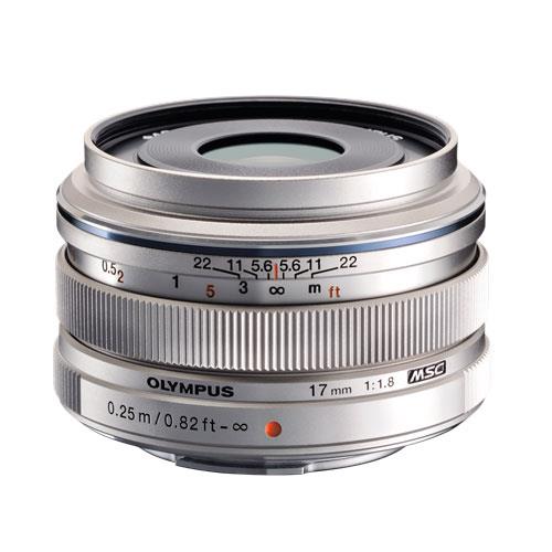 M.ZUIKO Digital 17mm f1.8 Lens in Silver Product Image (Primary)